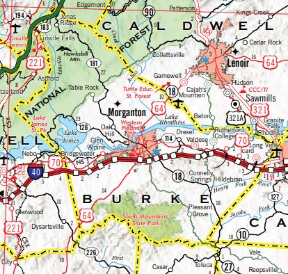 burke county map