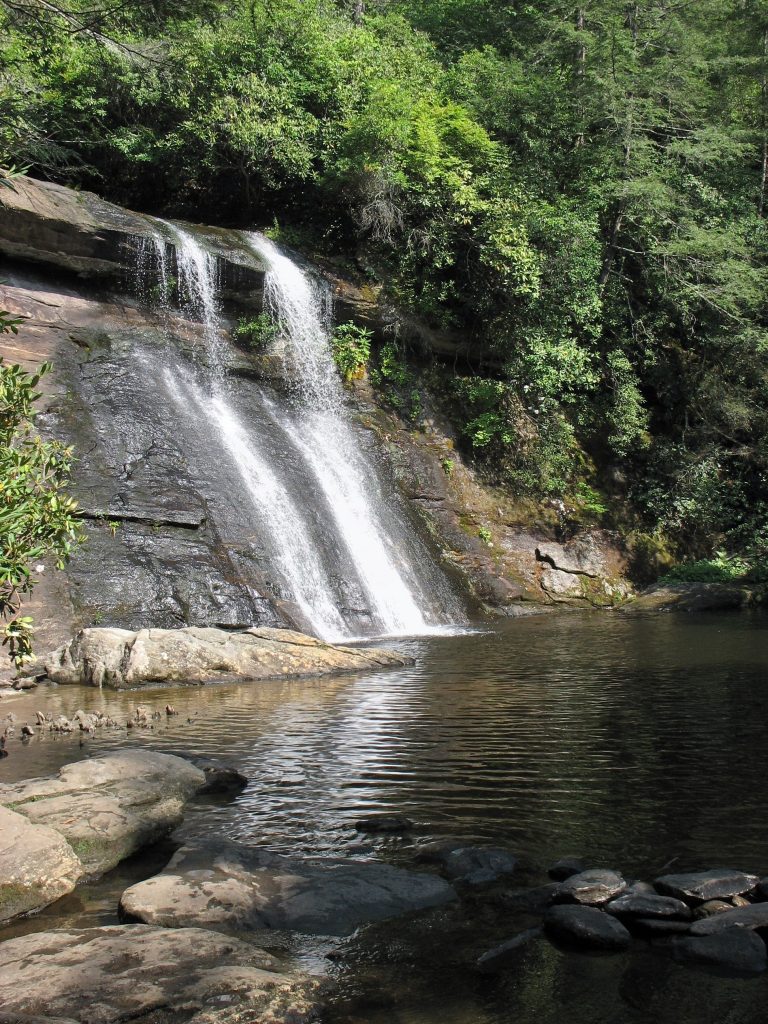 Silver Run Falls, Nantahala National Forest » Carolina Outdoors Guide