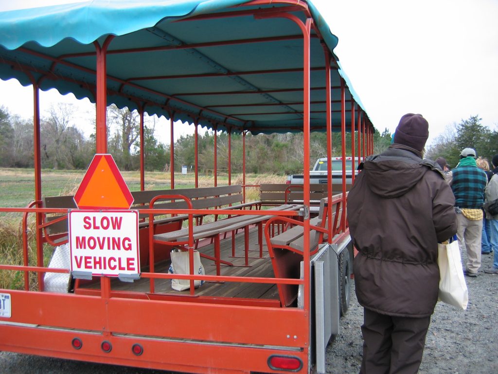 Tram used for tours at Mattamuskeet National Wildlife Refuge