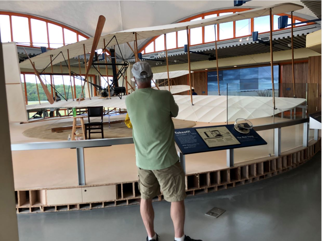 glider exhibit Wright Brothers Memorial