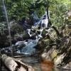 Foot of Catawba Falls in Pisgah National Forest near Old Fort, N.C.