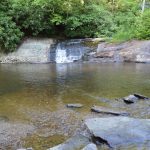 Hebron Falls on the Boone Fork Trail at Julian Price Memorial Park on the Blue Ridge Parkway