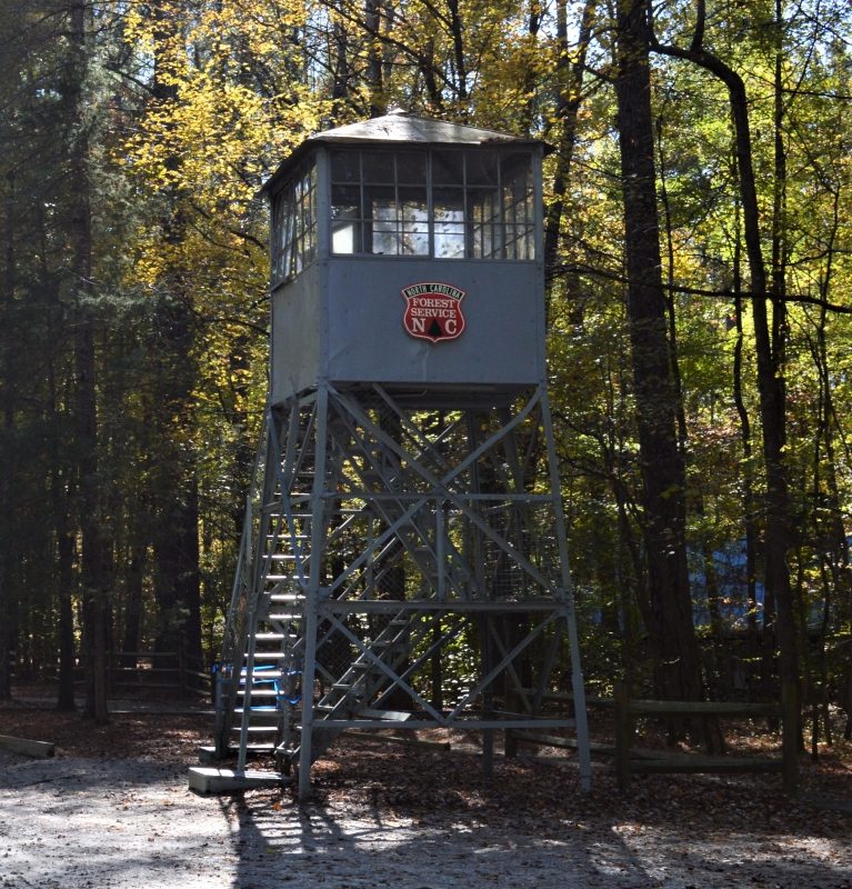 Fire tower at Clemmons Educational State Forest