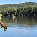 boat on river at Morrow Mountain State Park