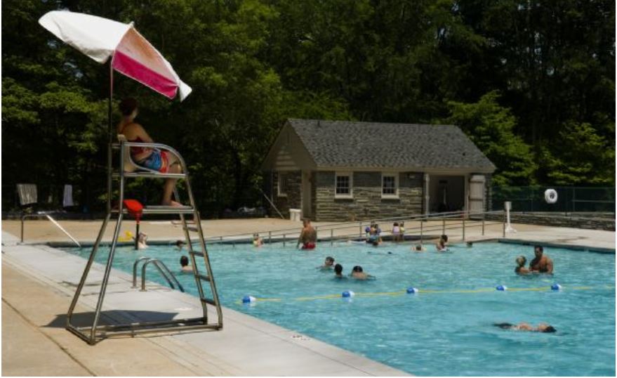 swimming pool at Morrow Mountain State Park