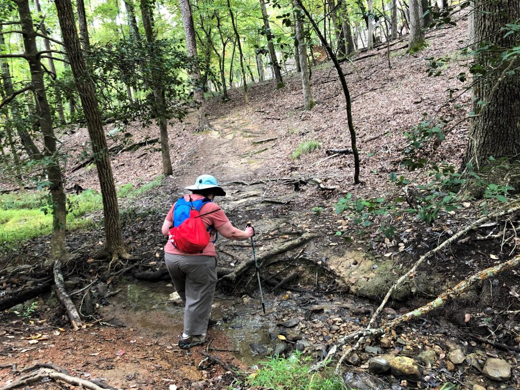 depict stream crossing on Morrow Mountain Trail